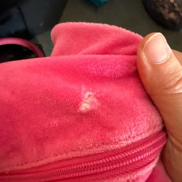 Vintage Y2K Limited Too Sleep Over Bag Hot Pink Velour Studded Girls Bag 💗💓 - Picture 9 of 10